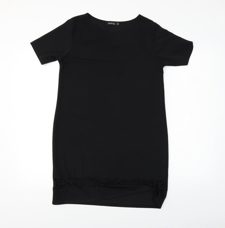 Boohoo Womens Black A-Line Size 12