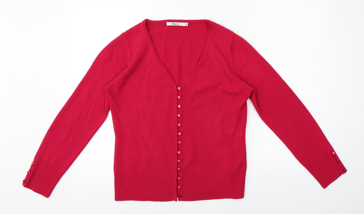 M&Co Womens Purple Cardigan Jumper Size M