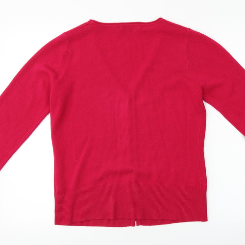 M&Co Womens Purple   Cardigan Jumper Size M
