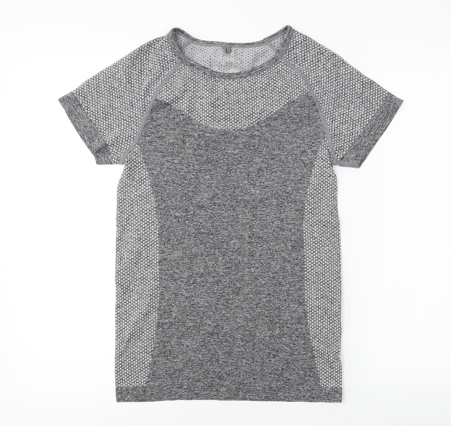 WORKOUT     Womens Grey   Basic T-Shirt Size 10