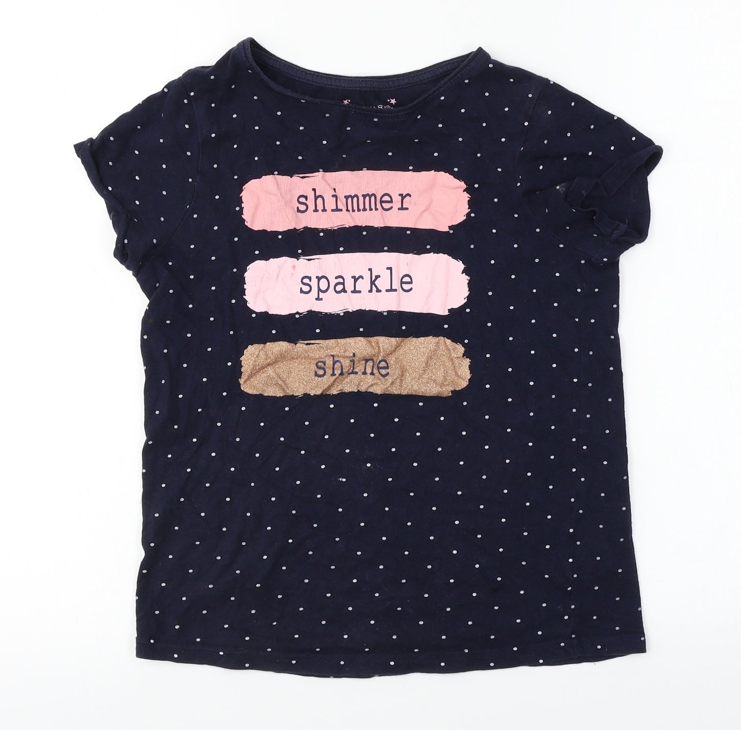 Primark  Girls Blue   Basic T-Shirt Size 11-12 Years