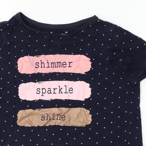 Primark  Girls Blue   Basic T-Shirt Size 11-12 Years
