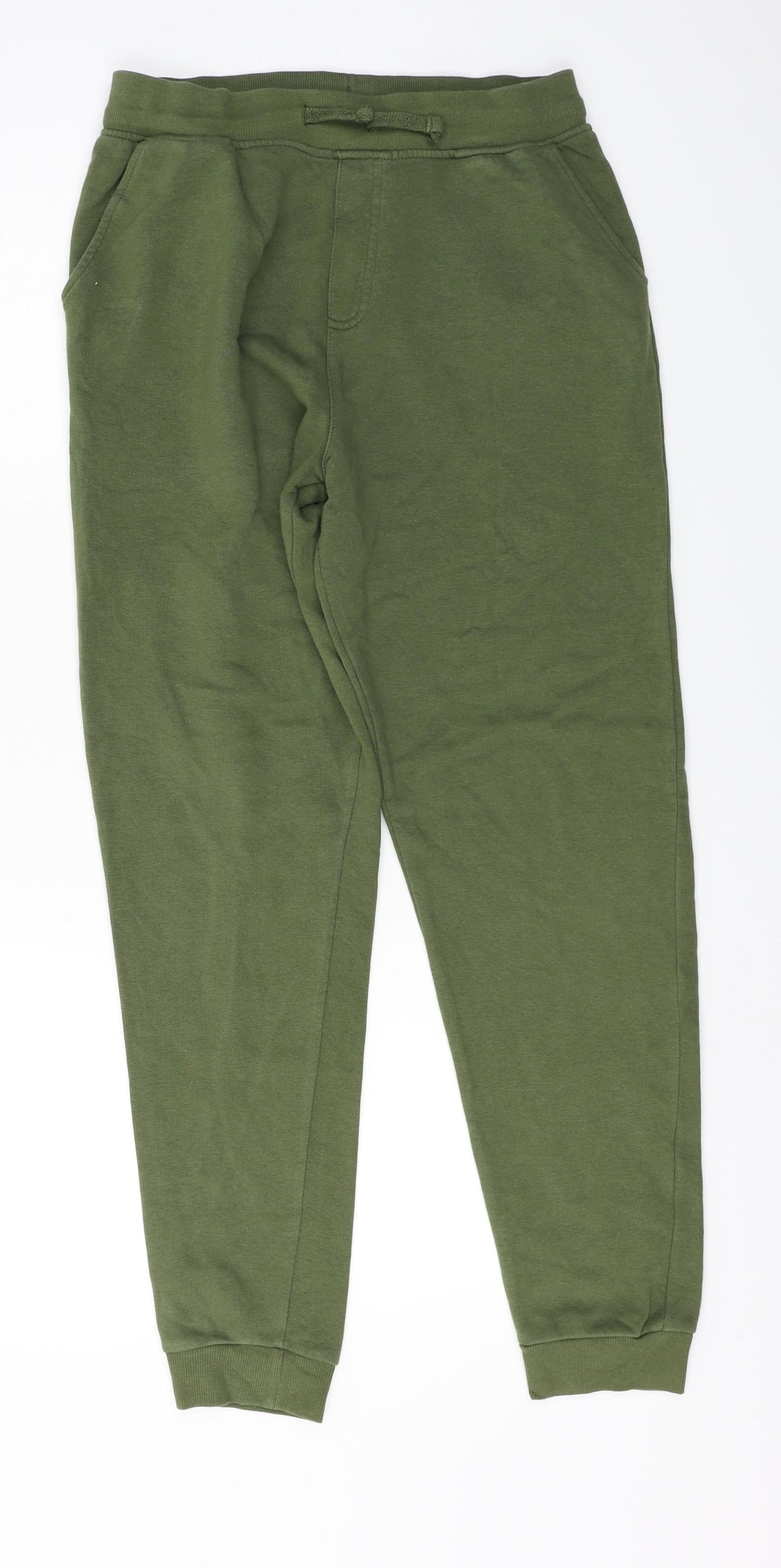 George  Boys Green   Sweatpants Trousers Size 12-13 Years