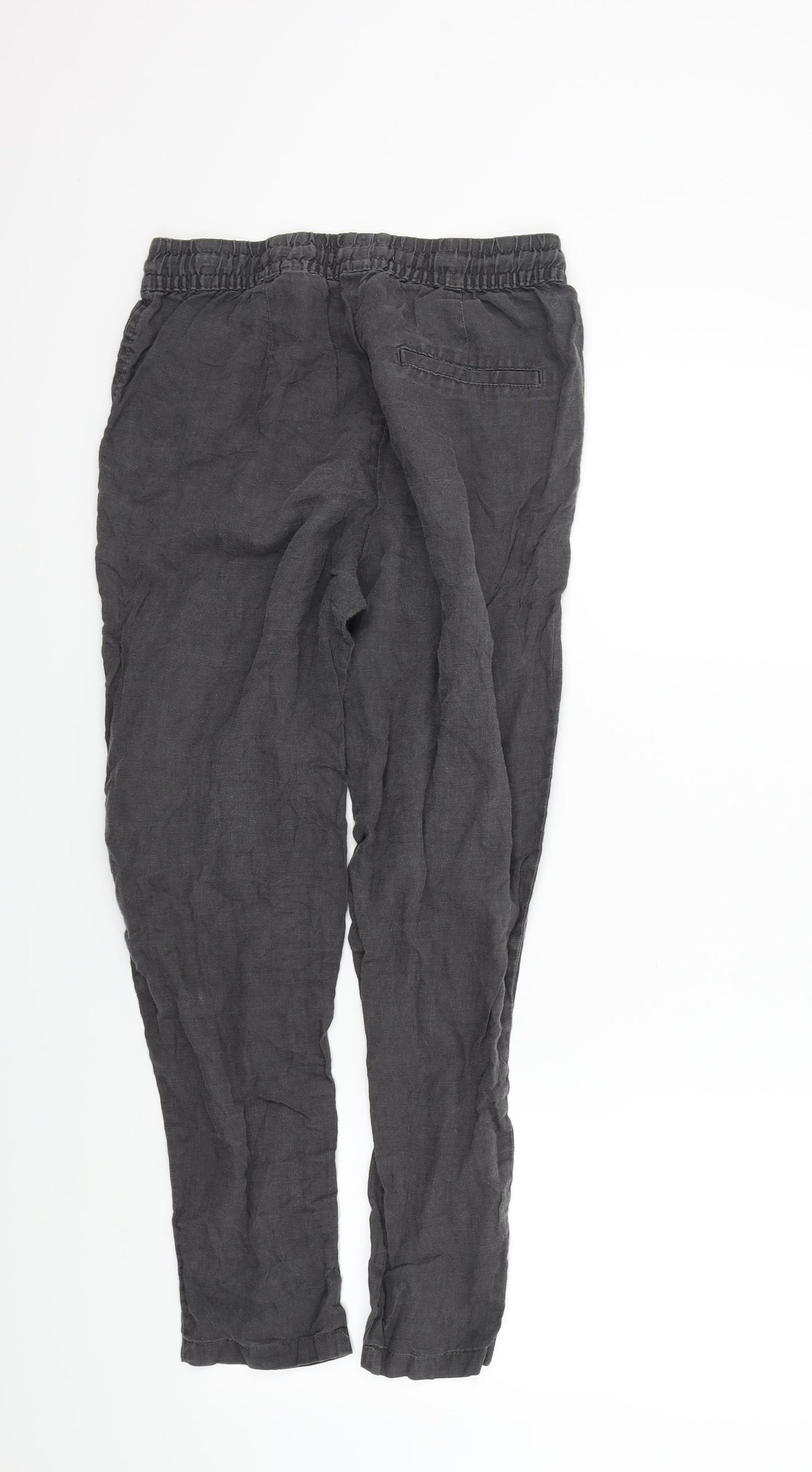 H&M Womens Grey   Trousers  Size 34 in L25 in