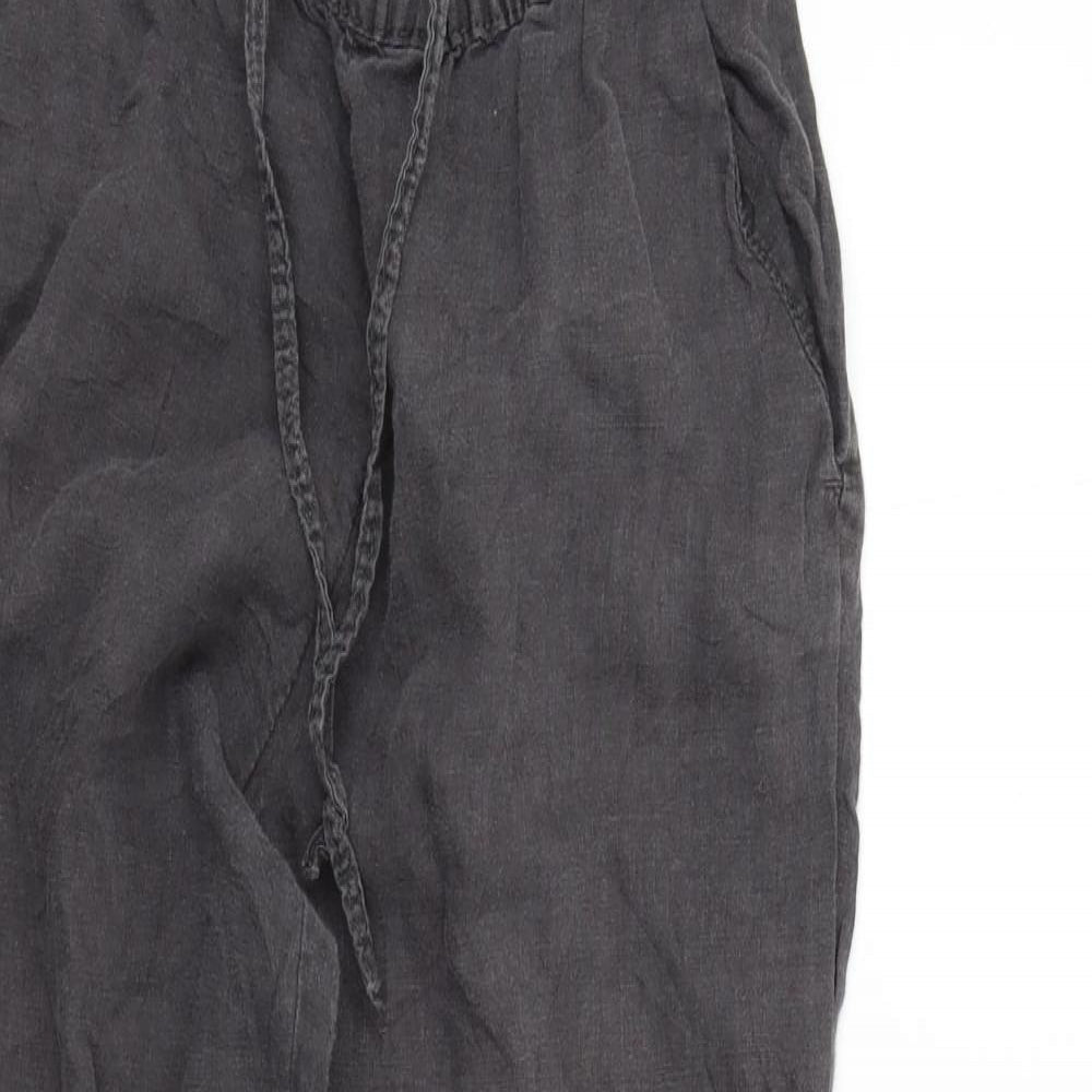 H&M Womens Grey   Trousers  Size 34 in L25 in