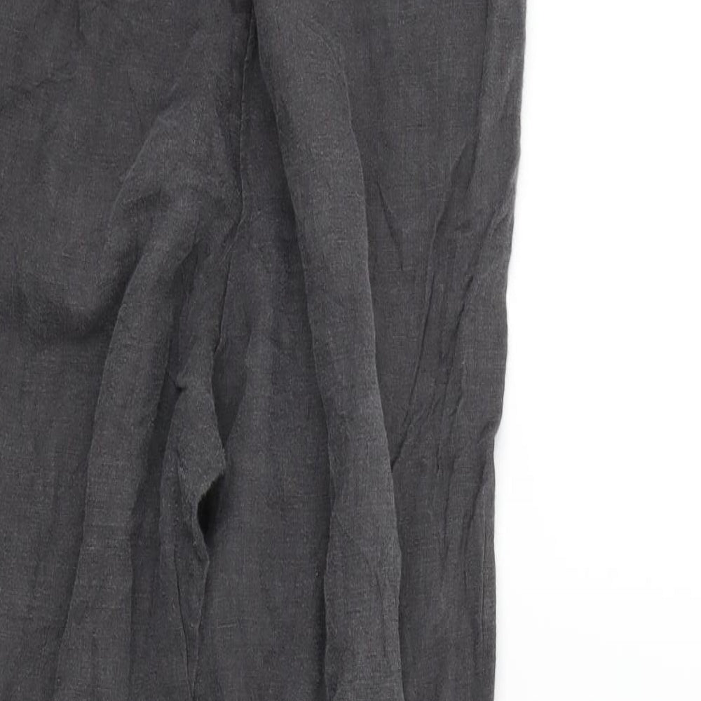 H&M Womens Grey   Trousers  Size 34 in L25 in