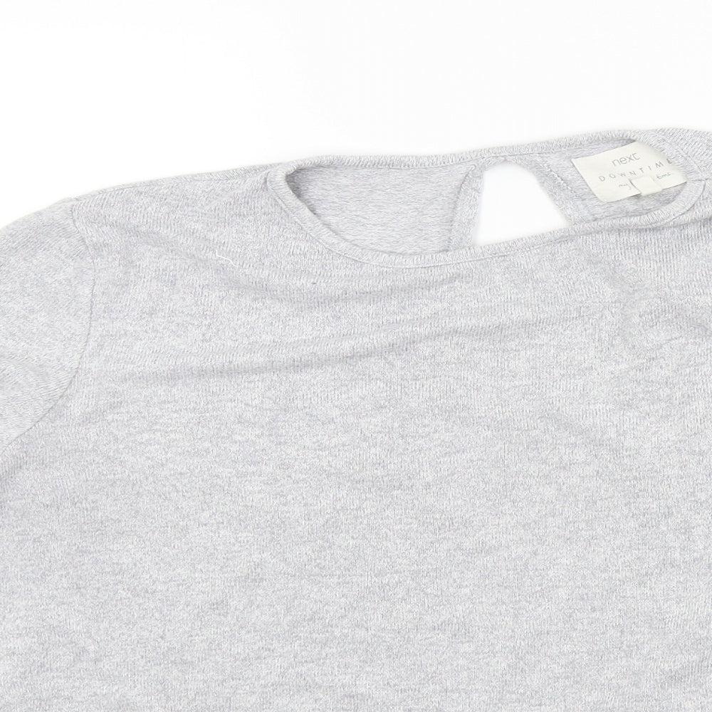 NEXT Womens Grey   Pullover Jumper Size M  - Open back
