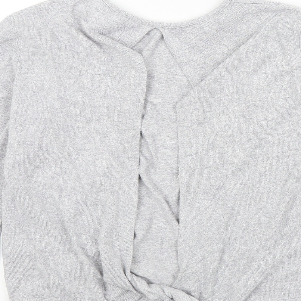 NEXT Womens Grey   Pullover Jumper Size M  - Open back