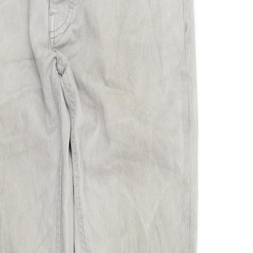 Topman Mens Grey   Straight Jeans Size 32 in L31 in