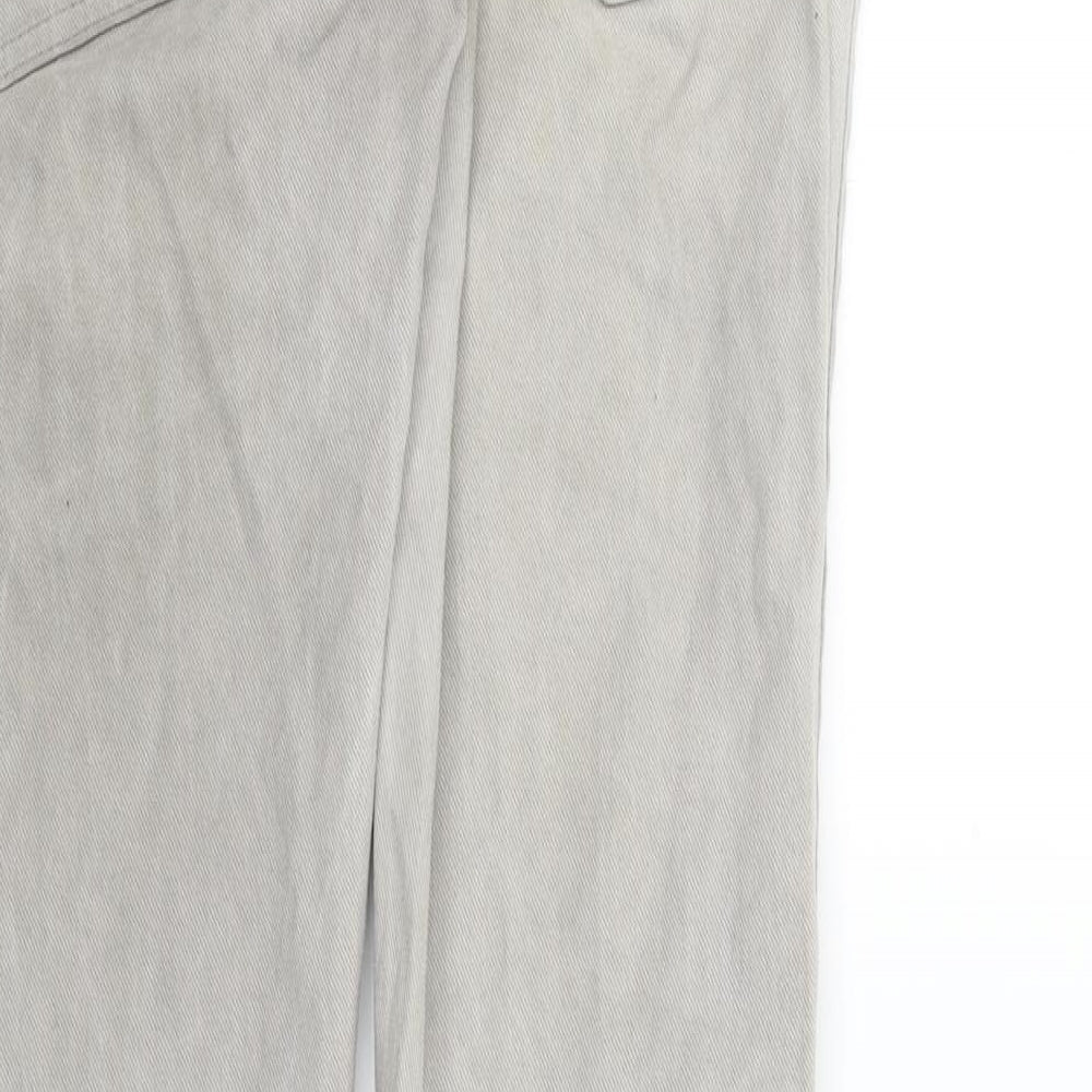 Topman Mens Grey   Straight Jeans Size 32 in L31 in