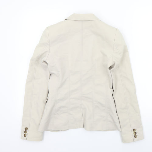 H&M Womens Beige   Jacket Blazer Size 34