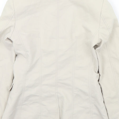 H&M Womens Beige   Jacket Blazer Size 34