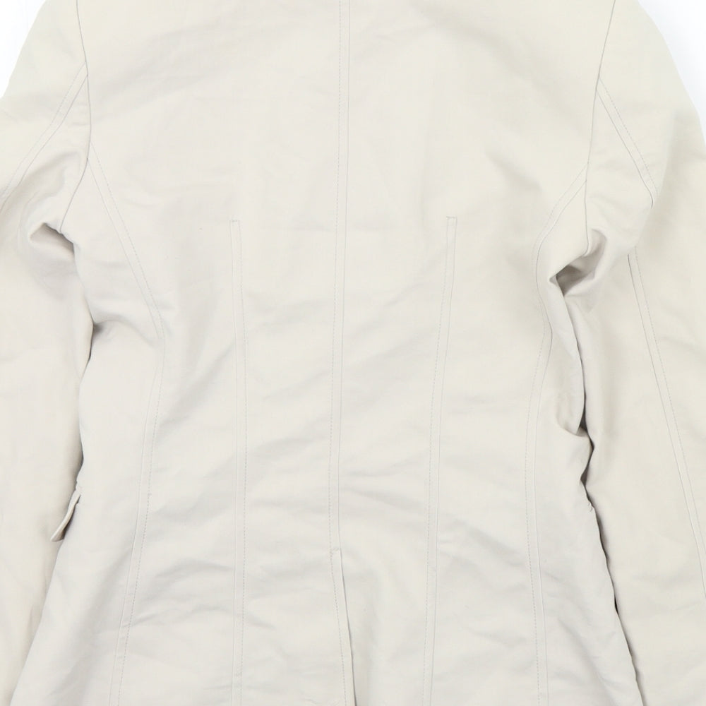 H&M Womens Beige   Jacket Blazer Size 34