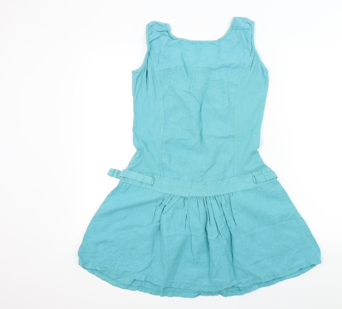 Preworn Womens Blue Colourblock  Fit & Flare  Size L