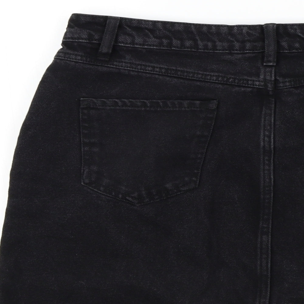 Dorothy Perkins Womens Black   A-Line Skirt Size 12