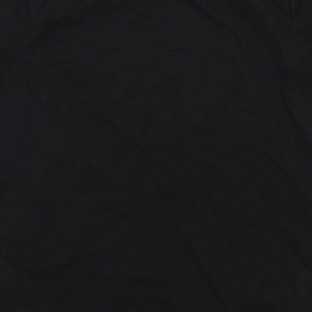 Primark Boys Black Colourblock  Basic T-Shirt Size 12 Years