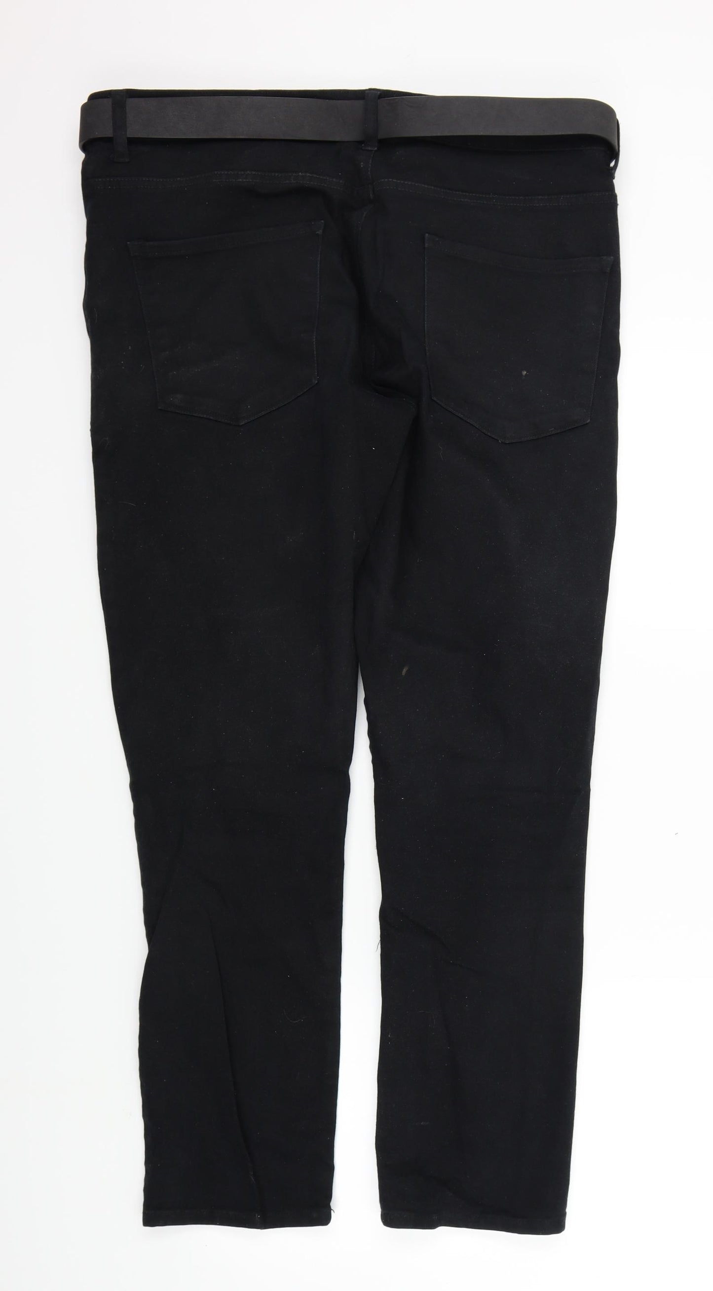 Preworn Womens Black   Straight Jeans Size 38 L30 in