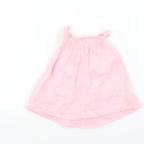 NEXT Girls Pink   Basic T-Shirt Size 0-3 Months  - Embroidered