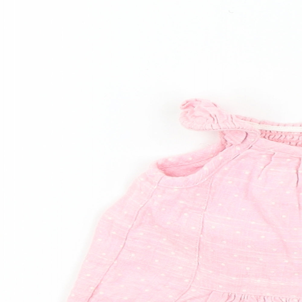 NEXT Girls Pink   Basic T-Shirt Size 0-3 Months  - Embroidered