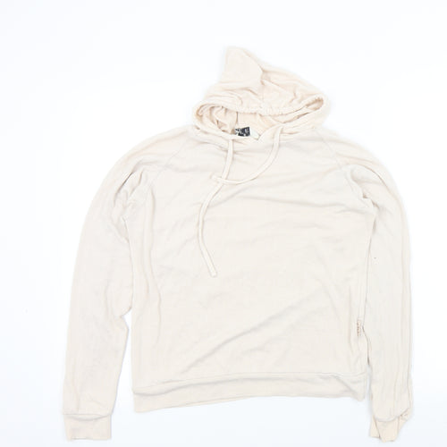 Love to lounge Womens Beige Colourblock  Pullover Hoodie Size 6