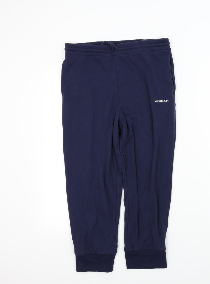 LA Gear Girls Blue Colourblock  Jogger Trousers Size 12 Years