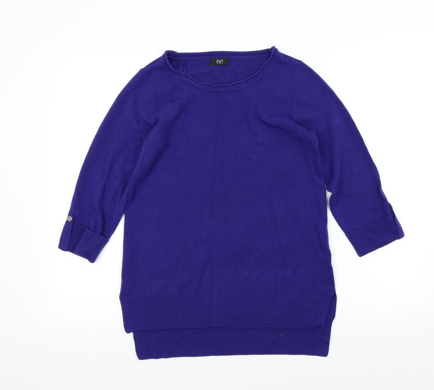 F&F Womens Blue   Pullover Jumper Size 8
