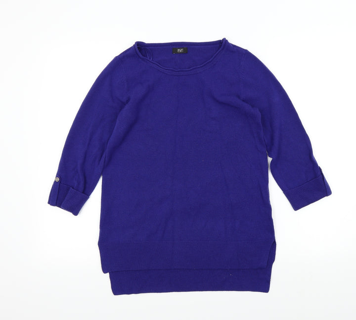 F&F Womens Blue Pullover Jumper Size 8