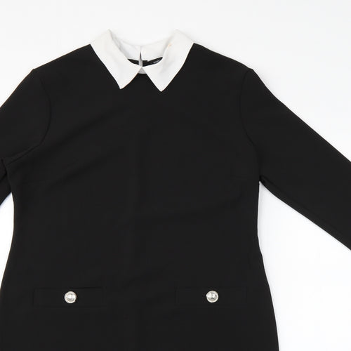 Dorothy Perkins Womens Black   Shirt Dress  Size 10