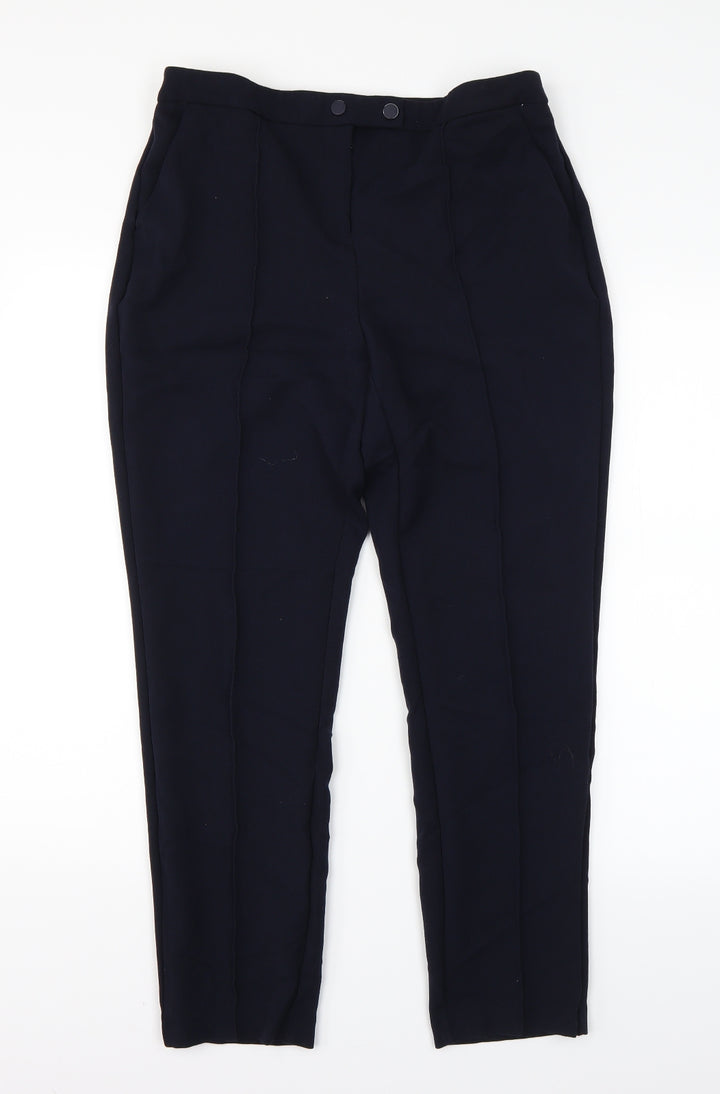 F&F Womens Blue Dress Pants Trousers Size 10 L24 in