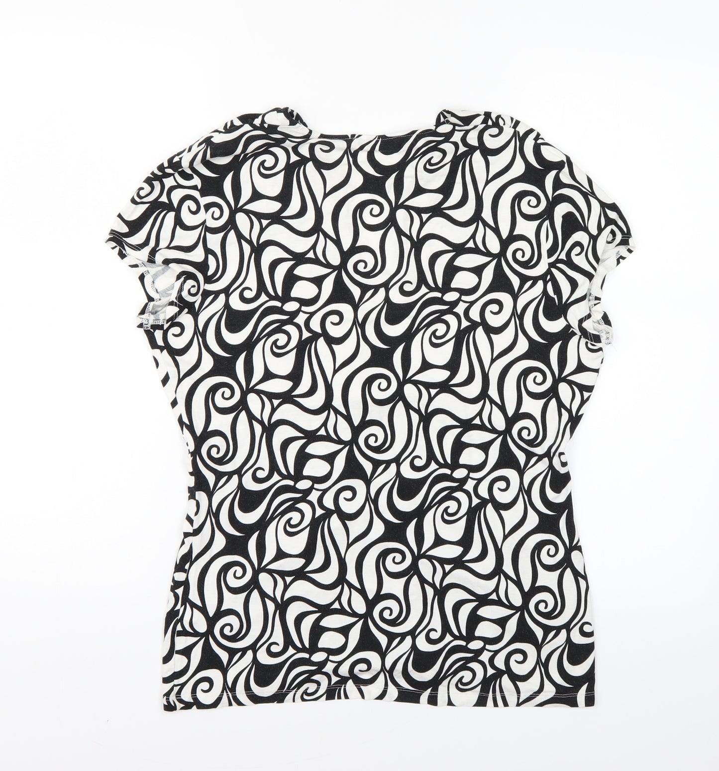 Marks and Spencer Womens White Argyle/Diamond  Basic Blouse Size 14