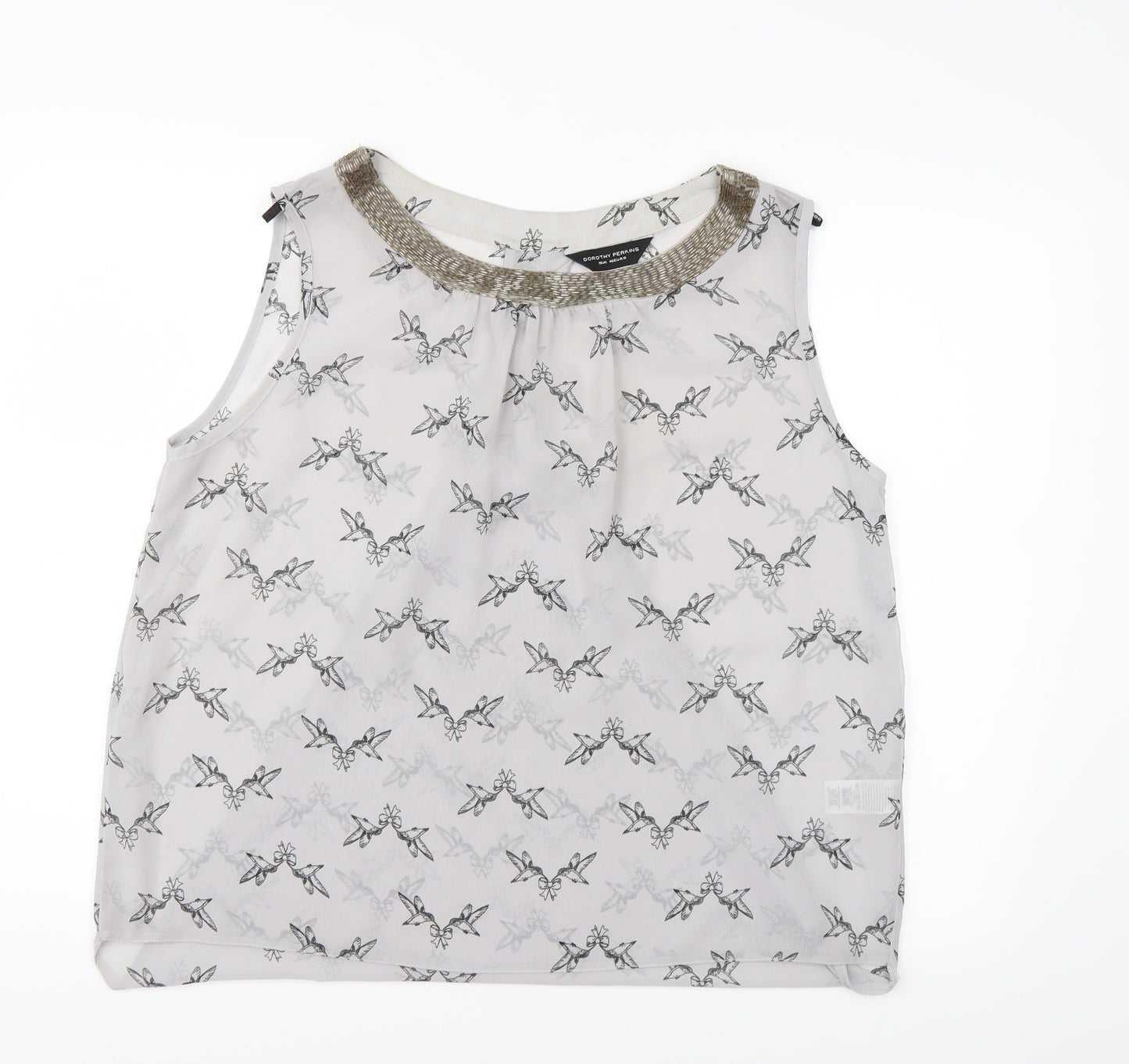 Dorothy Perkins Womens Grey   Basic Blouse Size 18