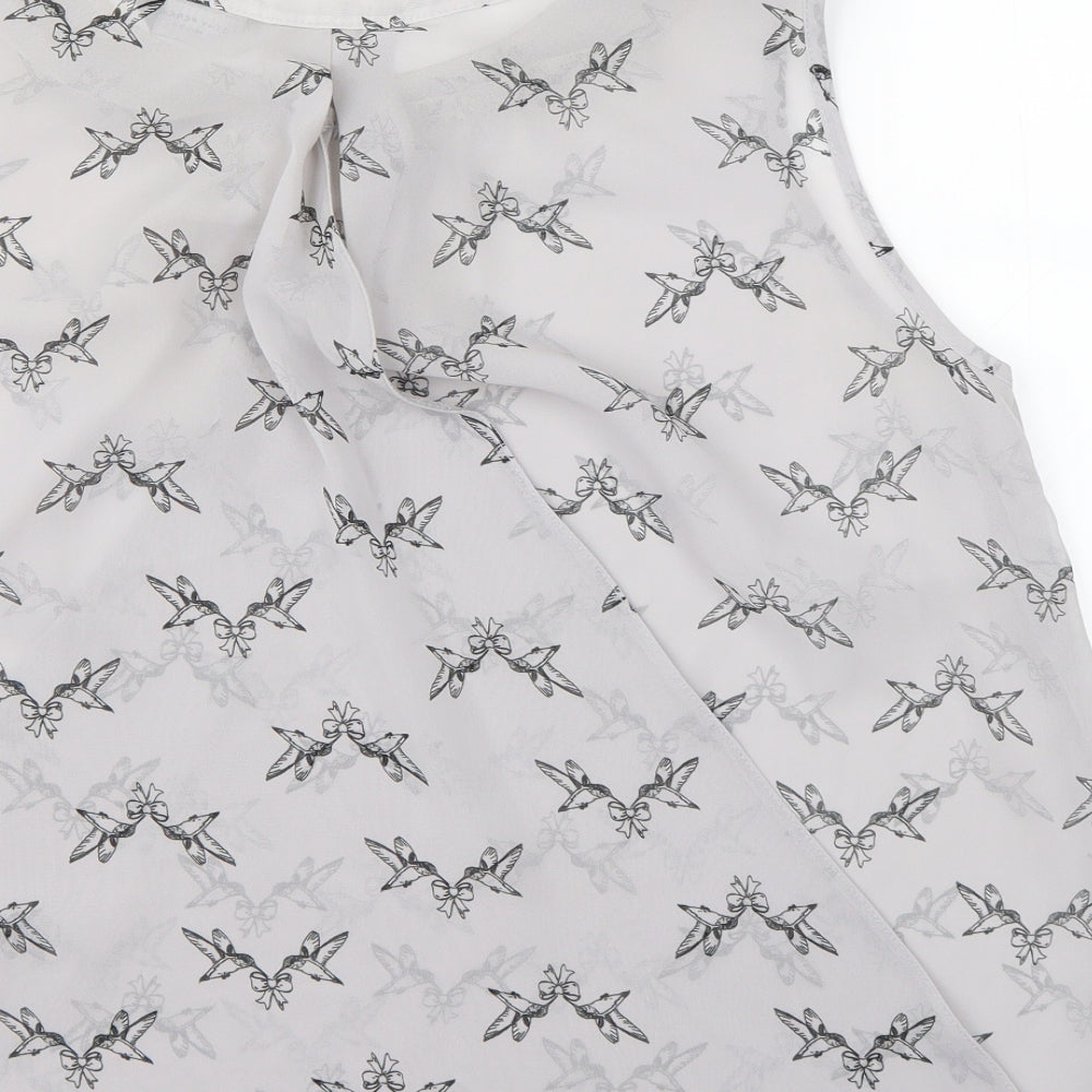 Dorothy Perkins Womens Grey   Basic Blouse Size 18