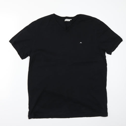 J.Lindeberg Womens Black   Basic T-Shirt Size XL