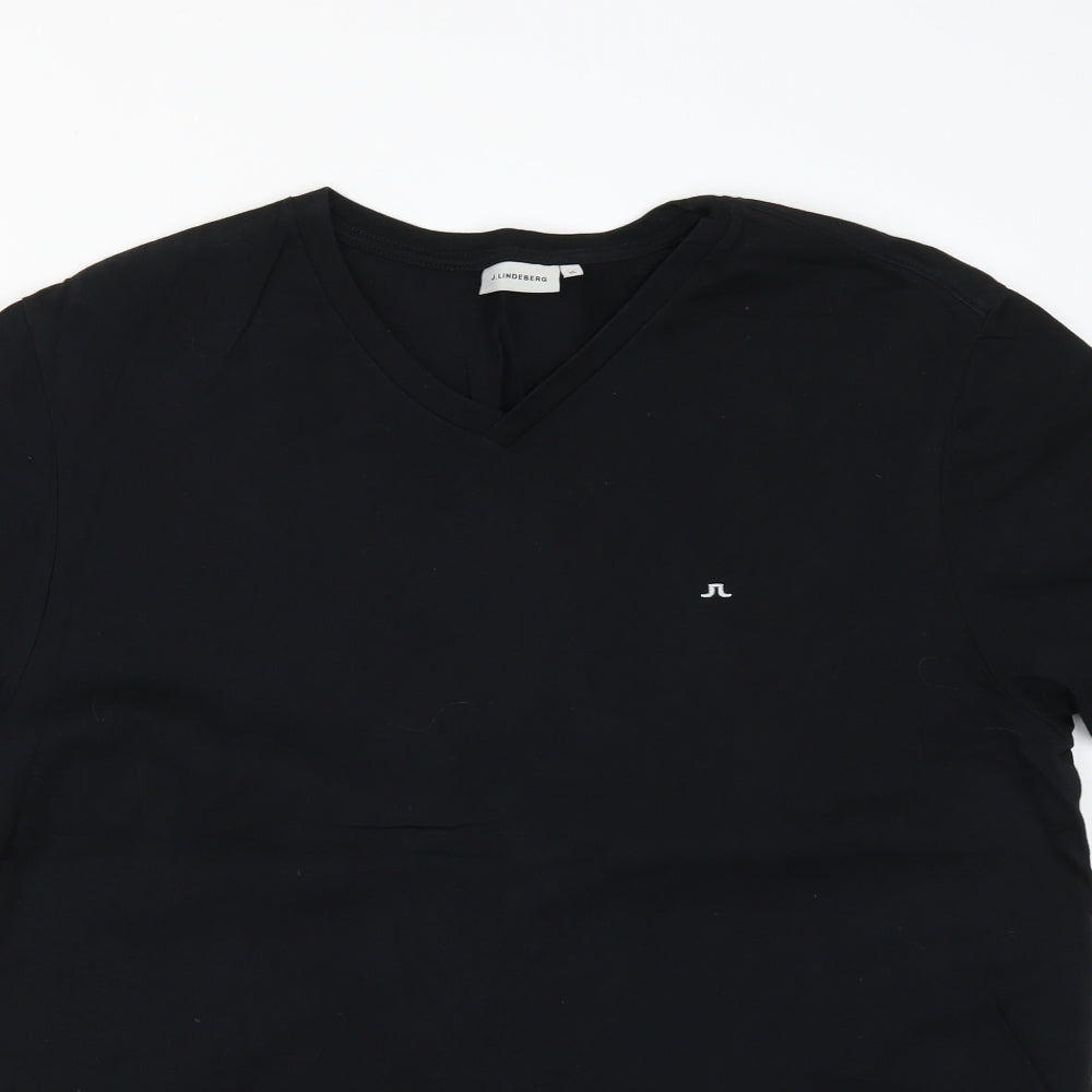 J.Lindeberg Womens Black   Basic T-Shirt Size XL