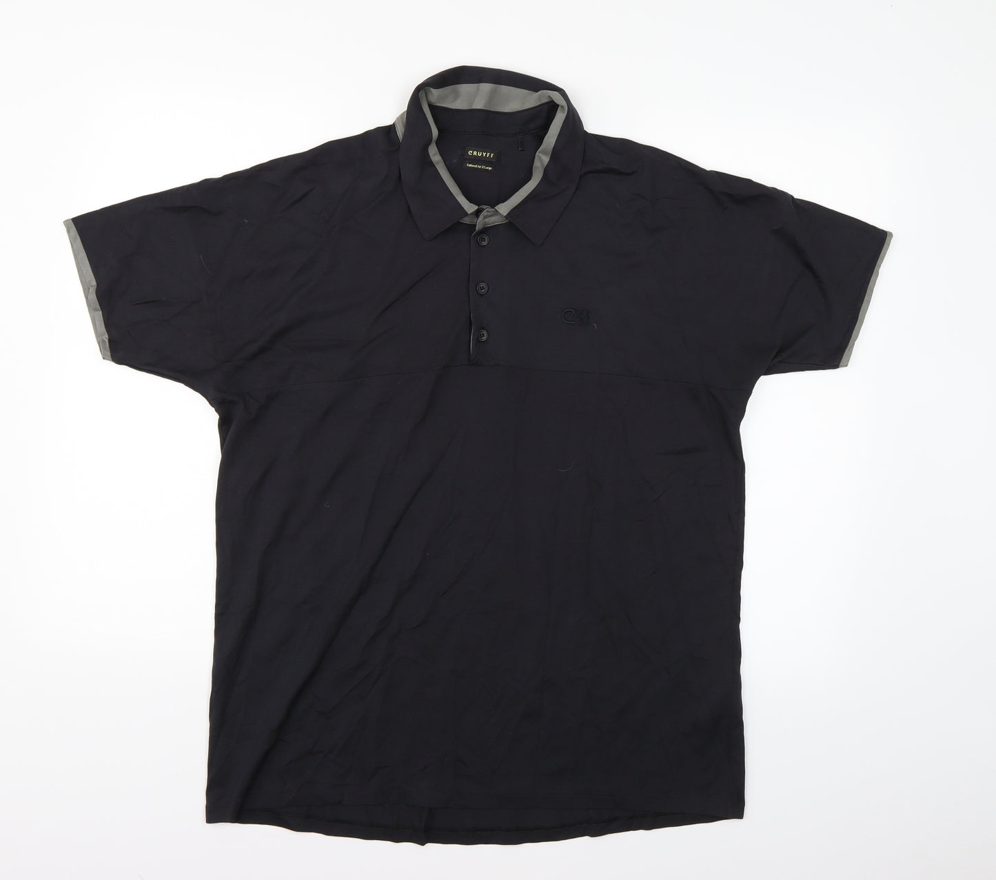 Cruyff Mens Black    Polo Size XL