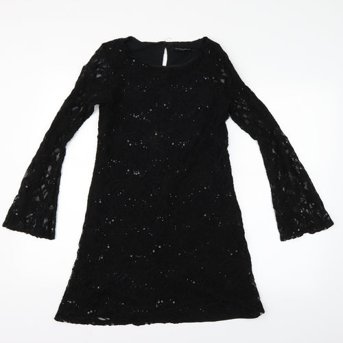 Dorothy Perkins Womens Black   Fit & Flare  Size 8