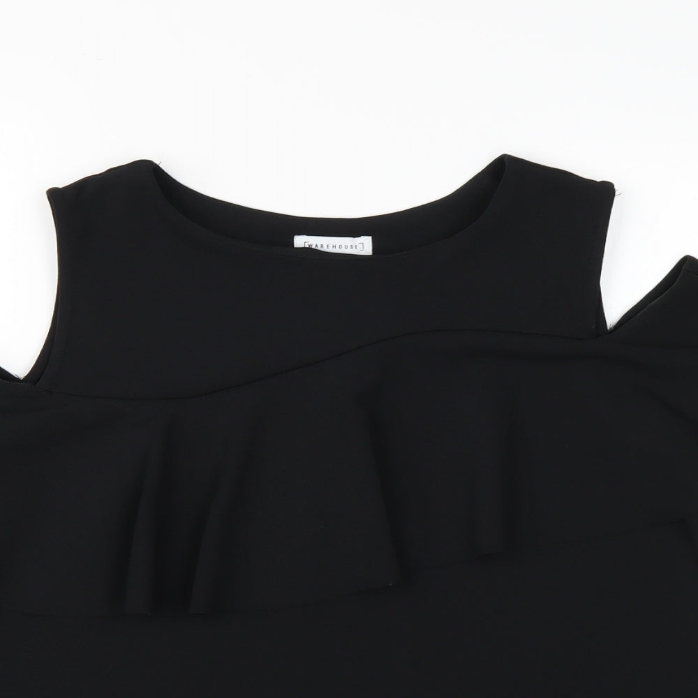 Warehouse Womens Black   Camisole Tank Size 14
