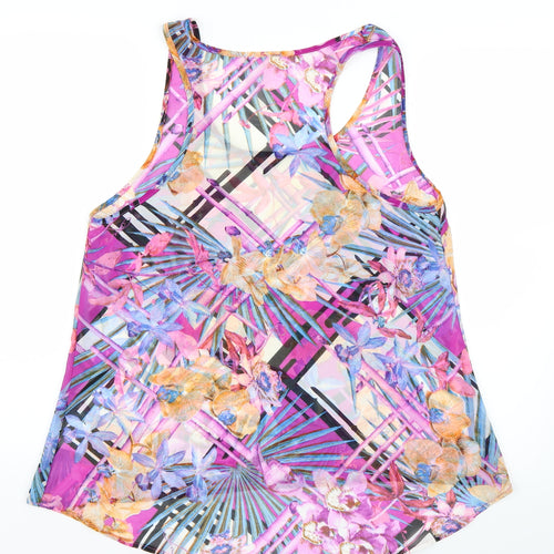Brave Soul Womens Multicoloured Floral  Basic Tank Size M