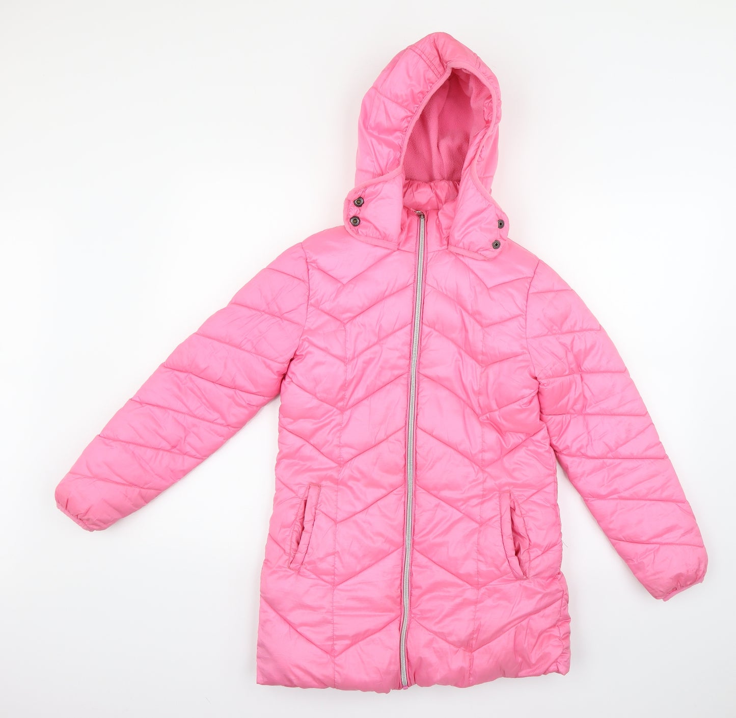 NEXT Girls Pink   Puffer Jacket Coat Size 11 Years