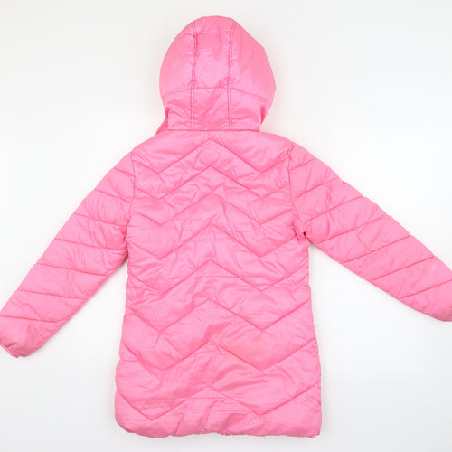 NEXT Girls Pink   Puffer Jacket Coat Size 11 Years