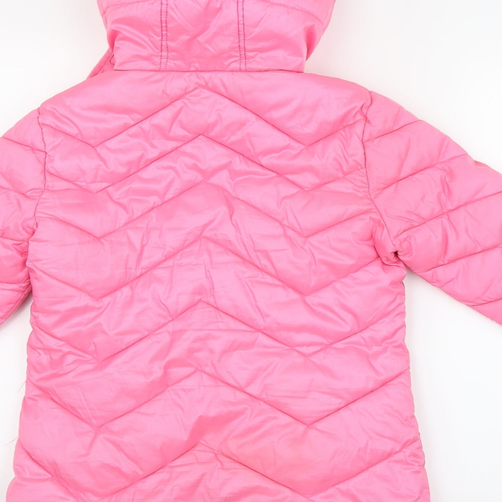 NEXT Girls Pink   Puffer Jacket Coat Size 11 Years