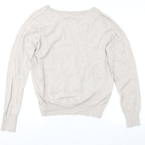 H&M Womens Beige   Pullover Jumper Size M