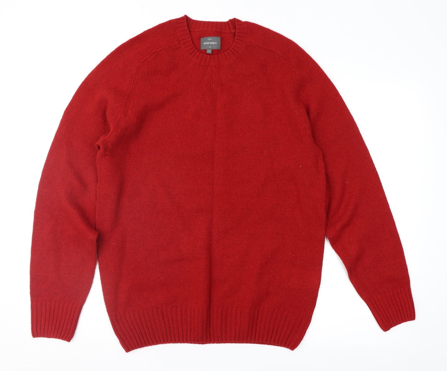 Peter Werth Mens Red   Pullover Jumper Size L