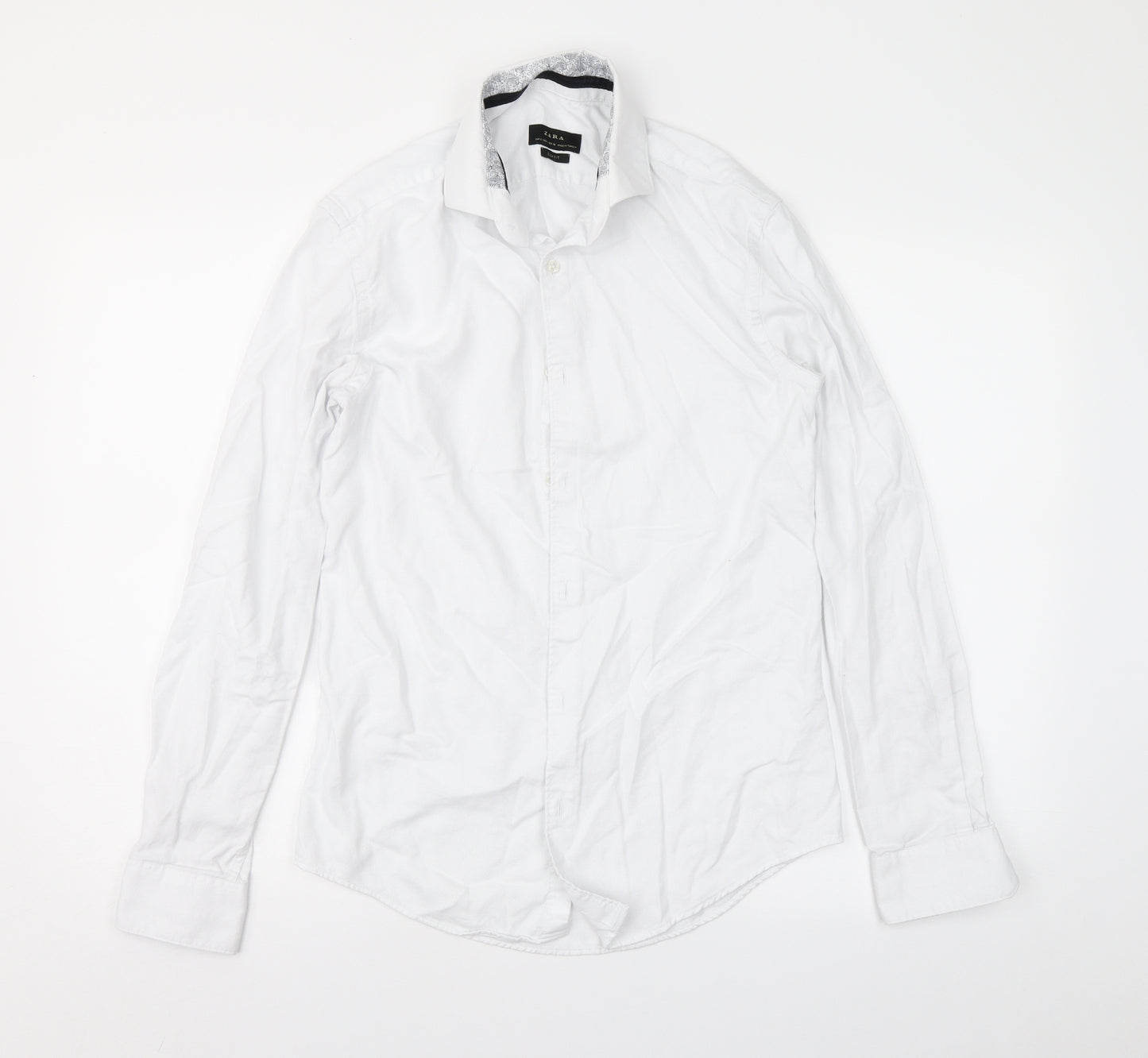 Zara Womens White   Basic Button-Up Size S