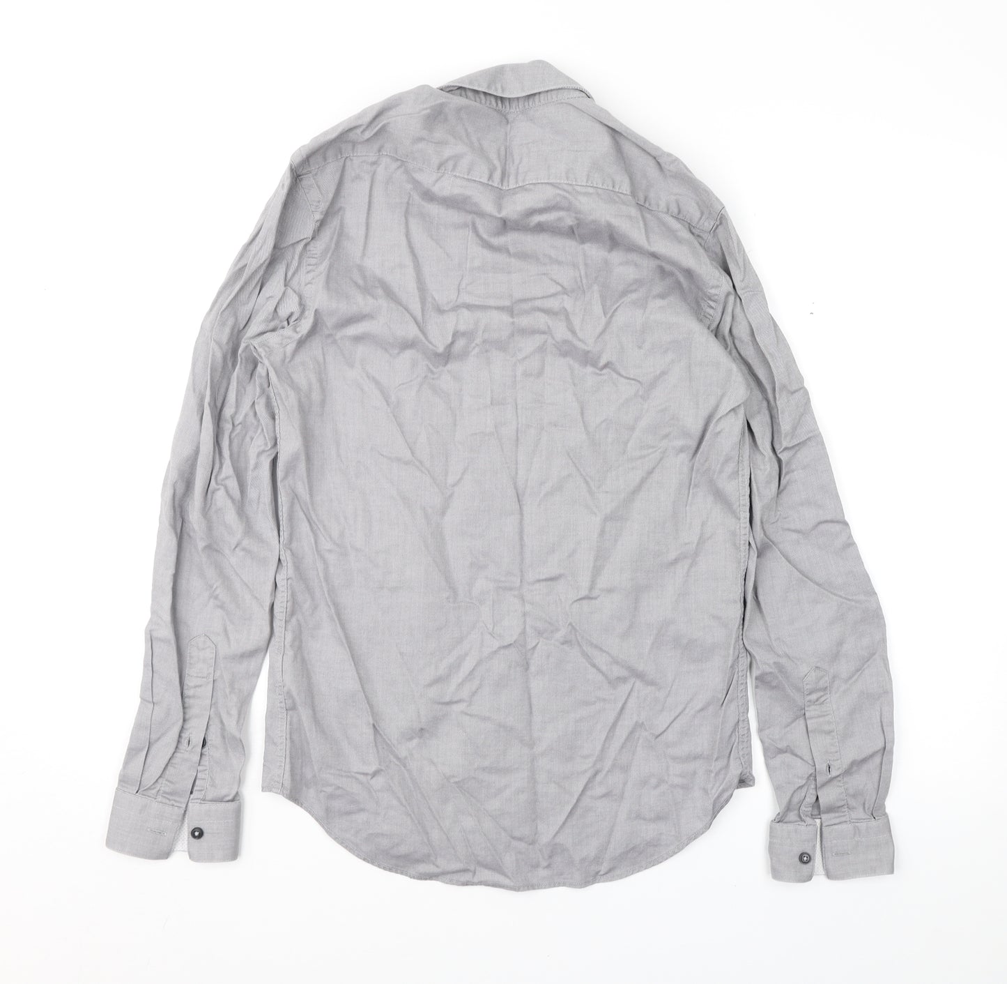 Zara Mens Grey    Button-Up Size S