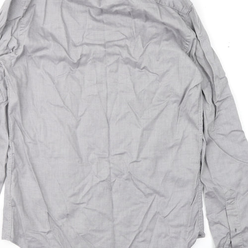 Zara Mens Grey    Button-Up Size S
