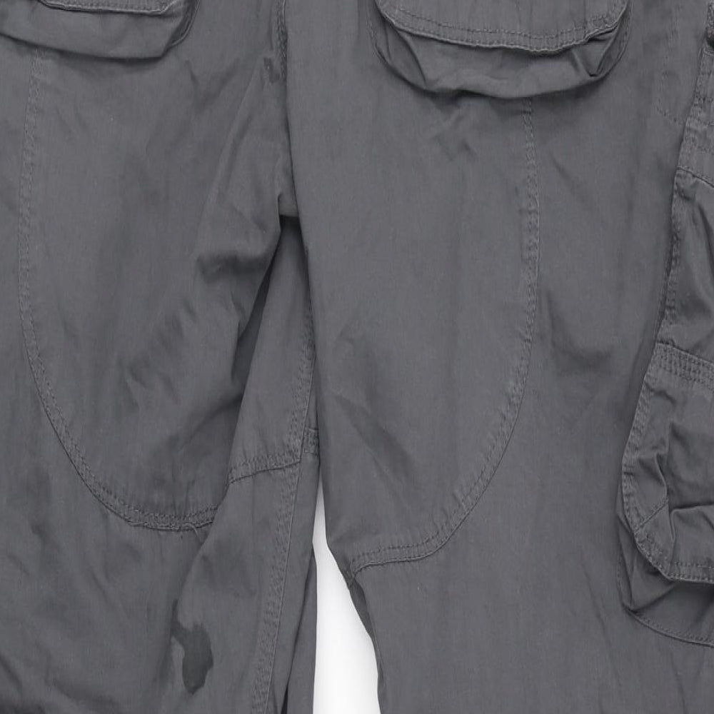 Red Herring Mens Grey   Cargo Trousers Size 36 in L31 in