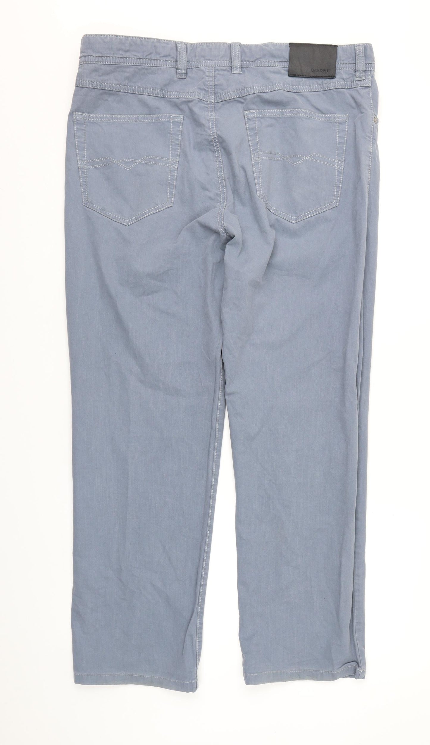 GARDEUR Mens Blue   Chino Trousers Size 36 in L32 in