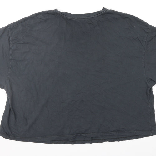 Friends Womens Grey   Cropped T-Shirt Size 20