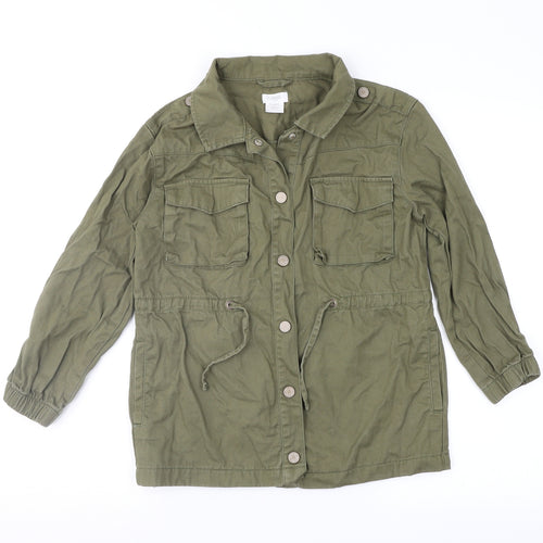 MNG Girls Green   Military Jacket Jacket Size 9 Years